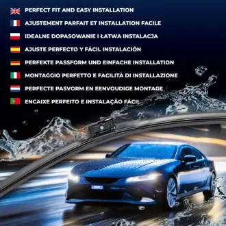 Щітка склоочисника безкаркасна передн із спойлером (2шт) Silencio 625/500мм AUDI A6 ALLROAD C8, A6 C8, A7, A8 D5, E-TRON, Q7, Q8 01.15- Valeo 577978