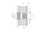 SSangYong Шків генератора KORANDO, ACTYON 10 Valeo 588440 (фото 1)