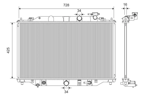 Радіатор охолоджування Valeo 701392