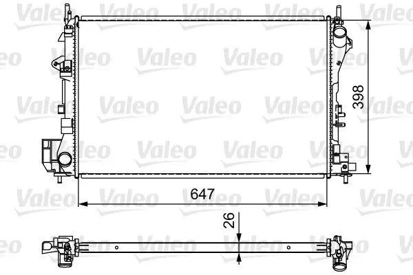 OPEL радіатор VECTRA C 2,2-3,2 Valeo 732877 (фото 1)