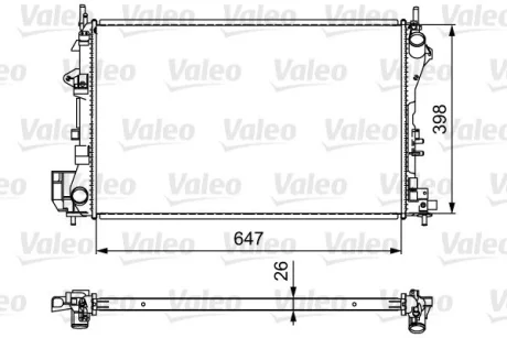 OPEL радіатор VECTRA C 2,2-3,2 Valeo 732877