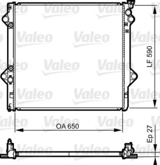 Радіатор охолоджування Valeo 735569