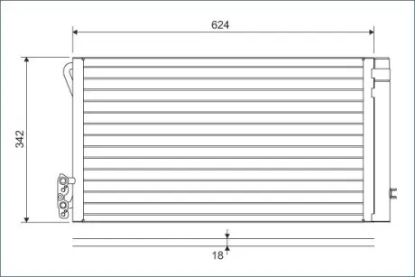 Конденсатор без хладогену Valeo 814012