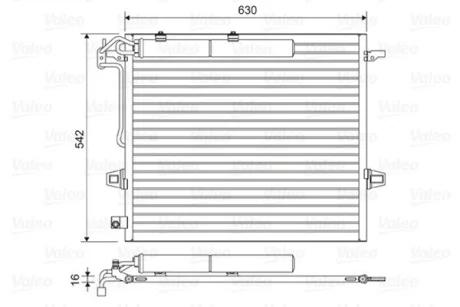 Радіатор кондиціонера MB X164/W164 3.0-4.0 05-12 Valeo 814025