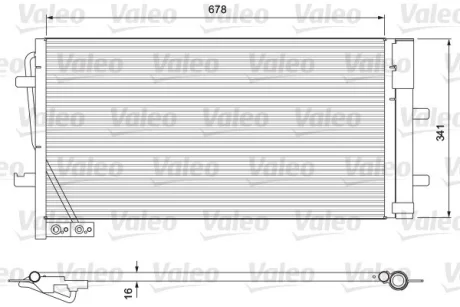 Радіатор кондиціонера AUDI Q3 1.4-2.5 11-18 Valeo 814169