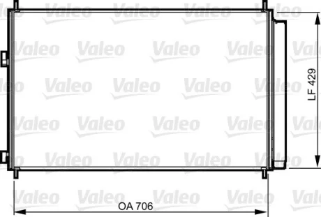 Радіатор кондиціонера Rav 4 III 2.0-2.4 05-13 Valeo 814204