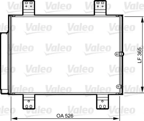 DAIHATSU Радіатор кондиціонера (конденсатор) з осушувачем Terios 05 Valeo 814206 (фото 1)