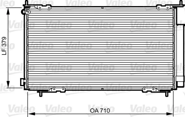 VALEO HONDA Радіатор кондиціонера (конденсатор) з осушувачем CR-V II 2.0 01- Valeo 814225 (фото 1)