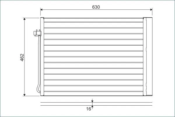 Радіатор кондиціонера X5 (E70/F15/F85)/X6(E71/E72/F16/F86) 2.0D-4.8 06- Valeo 814367 (фото 1)