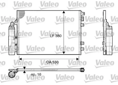 Радiатор кондицiонера Valeo 817661