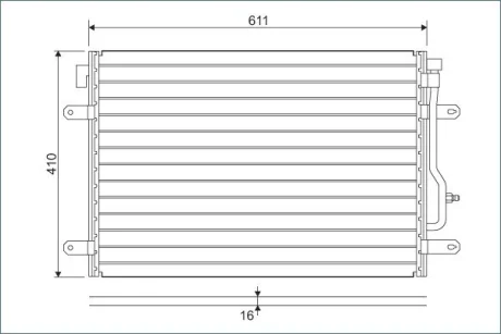 Радіатор кондиціонера A4/Seat Exeo 1.6-3.2/1.9D-3.0D 03- Valeo 817741