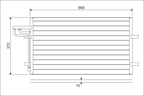 Конденсер кондіционера Valeo 818046