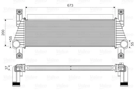 VALEO FORD Інтеркулер RANGER 2.2 TDCi 11- Valeo 818352