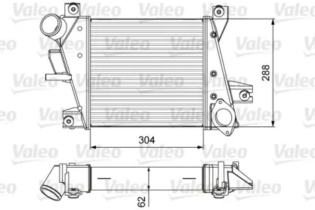 Інтеркулер NISSAN X-TRAIL I 2.2D 06.01-01.13 Valeo 818360