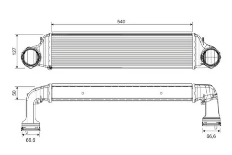 Інтеркулер BMW 3 (E46), X3 (E83) 2.0D/3.0D 09.01-08.08 Valeo 818715