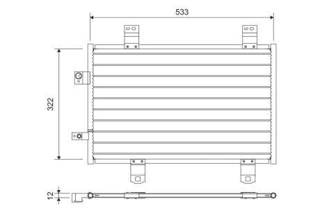 Радіатор кондиціонера MAZDA CX-3 1.5 15-18 Valeo 822743