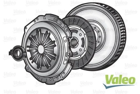Комплект для переобладнання T5/Caddy 1.9TDI (77kw) 03- (маховик суцільний) Valeo 835209