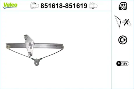 Склопідйомник Valeo 851618