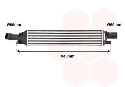 Інтеркулер AUDI Q3 2.0D 11- Van Wezel 03004358