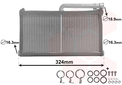 Радіатор пічки Audi A6 04-11 Van Wezel 03006296