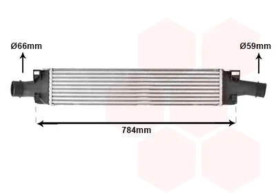 Інтеркулер Audi A4 2.0 TDSi 15+ Van Wezel 03014707
