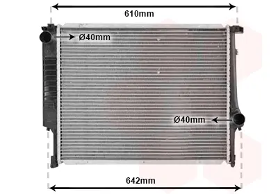 Радіатор BMW 324D/530/730 MT 85-94 Van Wezel 06002096