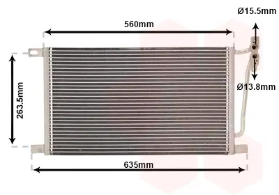 Конденсор кондиціонера BMW 3 E46/ X3 E83 04 > 10 Van Wezel 06005215