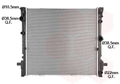 Фото - радіатор охолодження BMW X3 Series 17- Van Wezel 06012740 Радіатор охолодження BMW X3 Series 17- Van Wezel 06012740