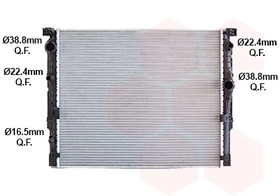 Радіатор охолодження BMW 5 G30/G31 / BMW 7 G11/G12 09/15+ Van Wezel 06012771
