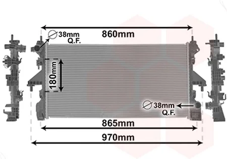 Радіатор охолодження CITROEN JUMPER/ FIAT DUCATO/ PEUGEOT BOXER 14+ Van Wezel 09012704