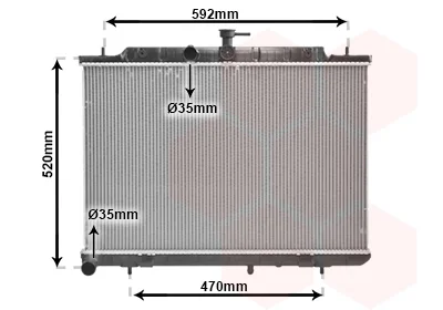 Фото - радіатор охолодження NISSAN X-TRAIL 07>14 T31 Van Wezel 13002293 Радіатор охолодження NISSAN X-TRAIL 07>14 T31 Van Wezel 13002293