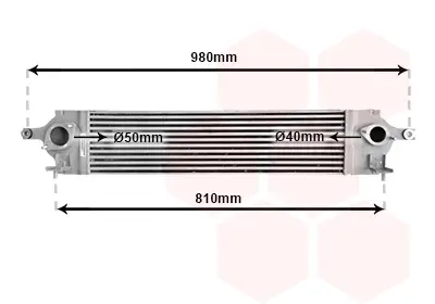 Інтеркулер NISSAN X-TRAIL/ RENAULT KOLEOS 08 >15 Van Wezel 13004350