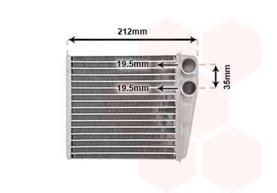 Радіатор пічки Nissan MicraIII 03- Van Wezel 13006256