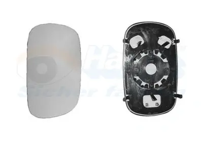 Скло дзеркала (з підігрівом) Fiat Doblo 01- Van Wezel 1636839