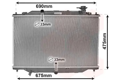 Радіатор охолодження MAZDA CX-5 Van Wezel 27002270