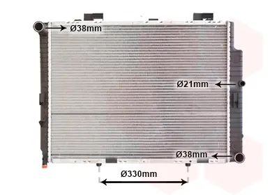 Радіатор охолодження MERCEDES E II (210) Van Wezel 30002287