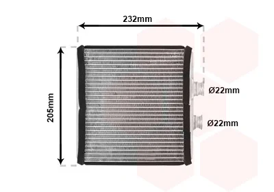 Радіатор пічки MB C-class (W204)/E-class (W212) 07-16 Van Wezel 30006472