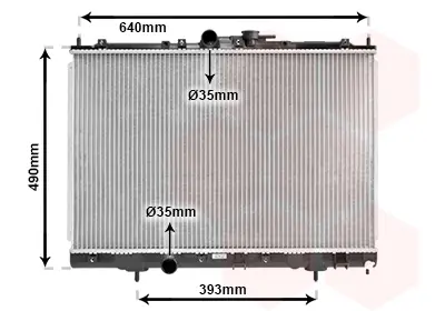 Радіатор охолодження MITSUBISHI PAJERO PININ 3/99>07 Van Wezel 32002169