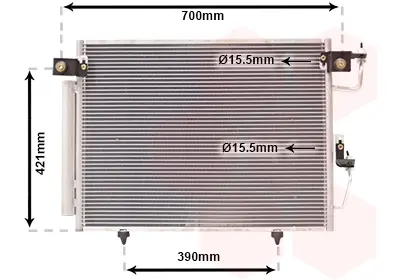 Радіатор кондиціонера MITSUBISHI PAJERO (V60, 70) (00-) Van Wezel 32005191