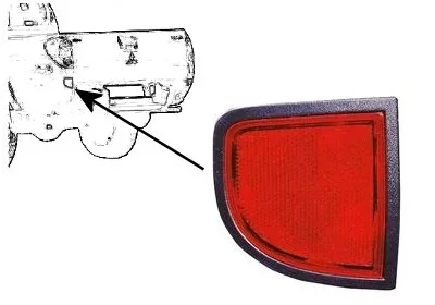 Катафот лів. MITSUBISHI L200 06>15 Van Wezel 3295929