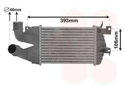 Інтеркулер OPEL ASTRA H/ OPEL ZAFIRA B Van Wezel 37004584
