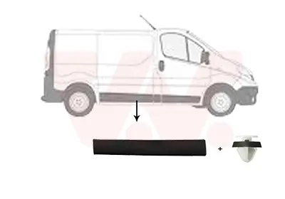 Молдинг дверей (R) Opel Vivaro/Renault Trafic 14- Van Wezel 4396426