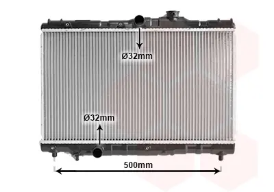 Радіатор охолодження COROLLA EE90 1.3MT 87-92 Van Wezel 53002115