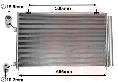 Радіатор кондиціонера (з осушувачем) Toyota Rav4 2.0/2.2D/2.5 12- Van Wezel 53005679