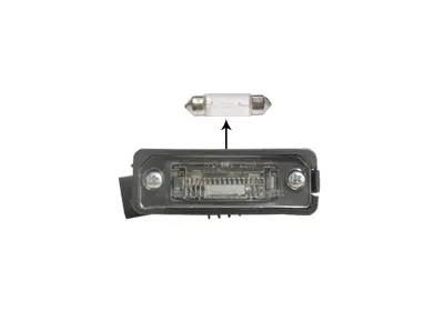 Ліхтар підсвітки номерного знаку LEFT/RIGHT VOLKSWAGEN PASSAT 02/05 > 11/10 Van Wezel 5839920