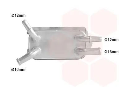 Радіатор масляний Ford Focus II/Volvo C30/C70 II 2.4D/2.5 ST 05-13 Van Wezel 59003135