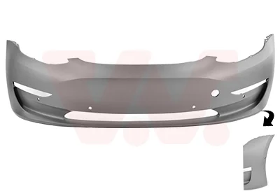 Бампер пер. TESLA MODEL 3 17-23 Van Wezel 6904576