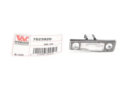 Ліхтар підсвітки номерного знаку SKODA OCTAVIA 09 > 13 Van Wezel 7623920