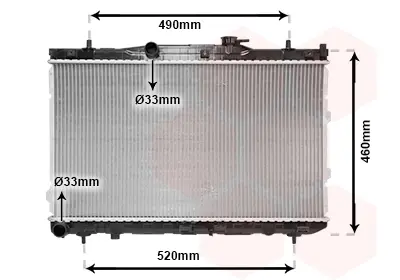 Радіатор CERATO 16i/20i MT 04- Van Wezel 83002074