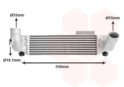 Інтеркулер Sorento 06+ 2.5 CRDi Van Wezel 83004209